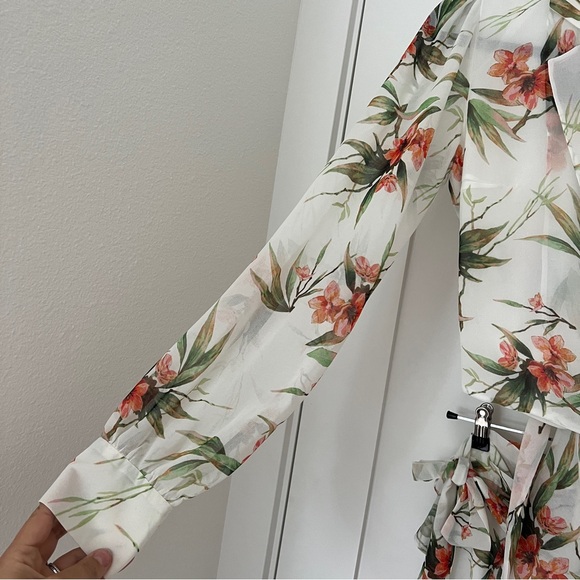 PatBO Floral Print Ruffle Wrap Set - Picture 5 of 16